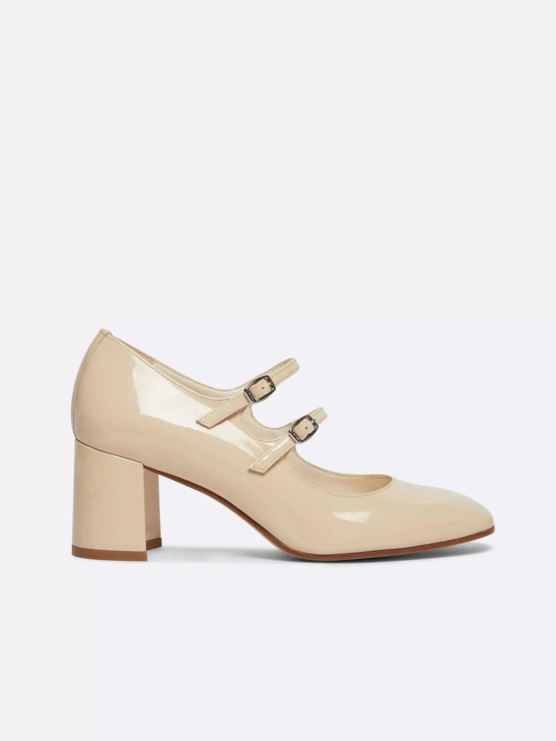 Vrouwen Carel Beige Lakleren Mary Janes Pumps