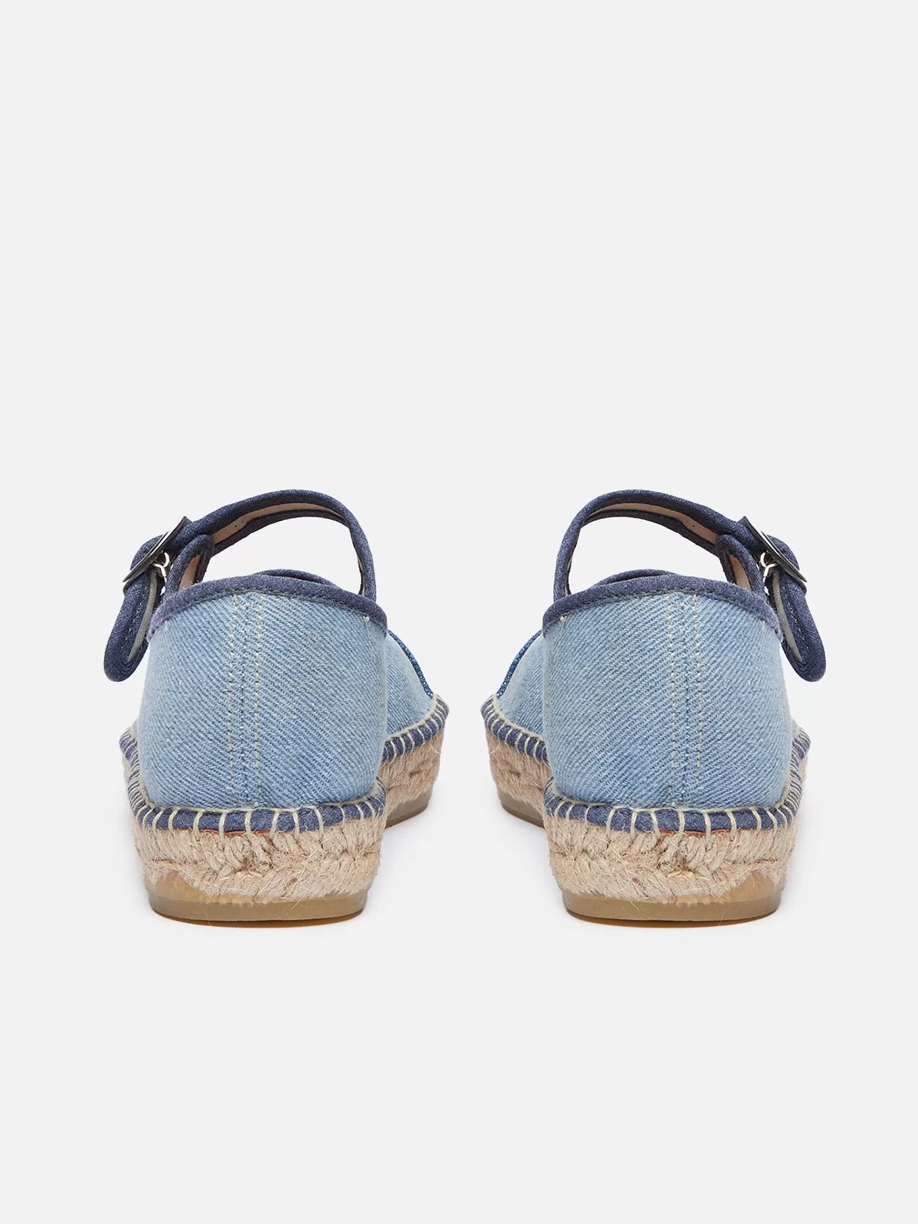 Vrouwen Carel Bi-Denim Canvas Mary Janes-Espadrilles