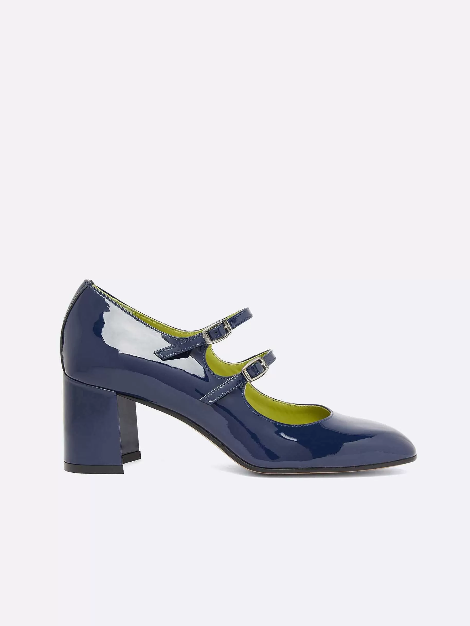 Vrouwen Carel Blauwe Lakleren Mary Janes Pumps