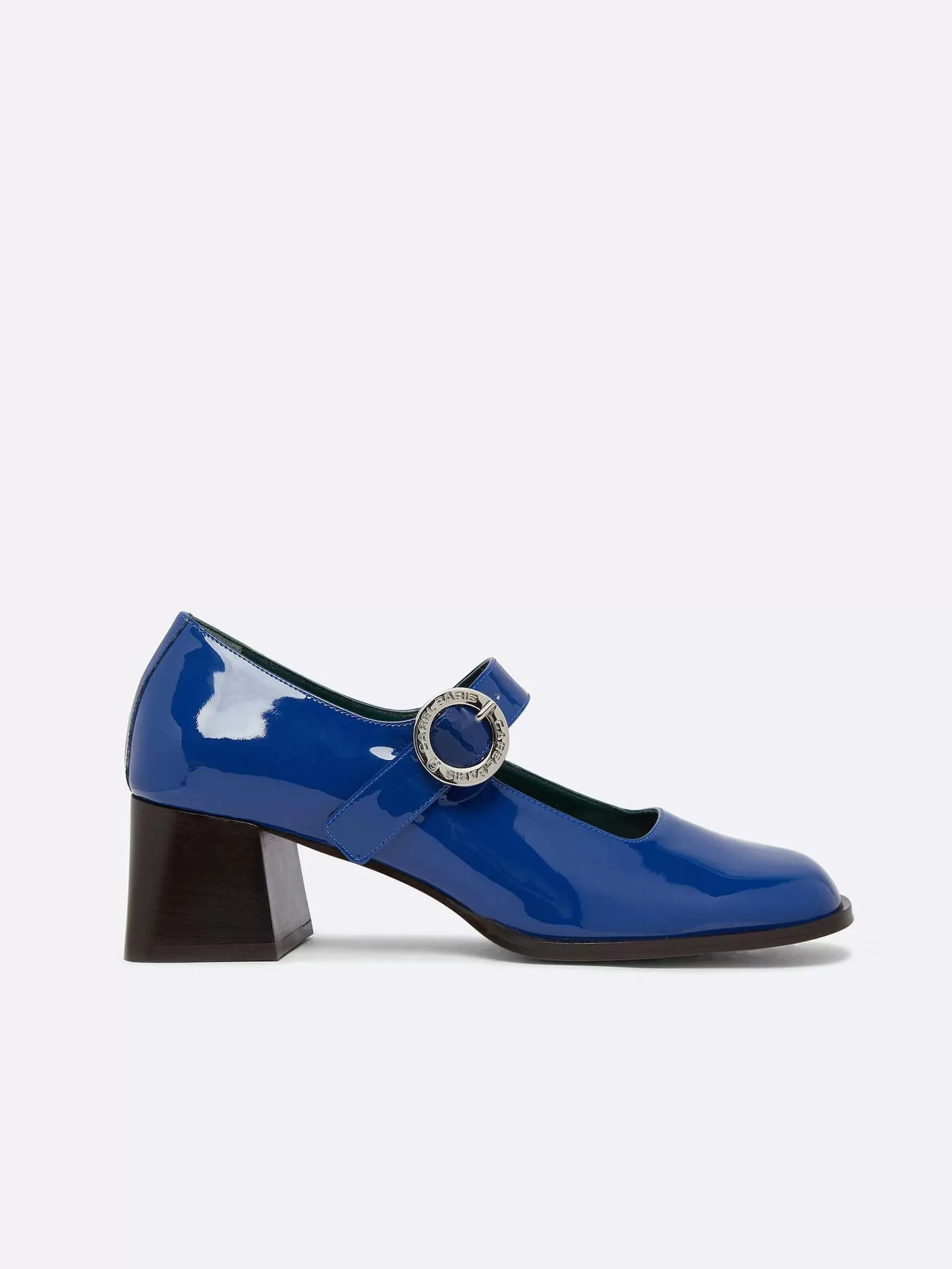 Vrouwen Carel Blauwe Lakleren Mary Janes Pumps