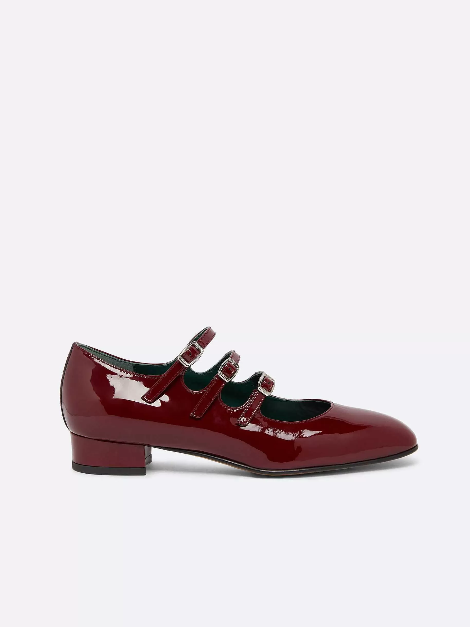 Vrouwen Carel Bordeaux Lakleer Mary Janes Ballet Flats