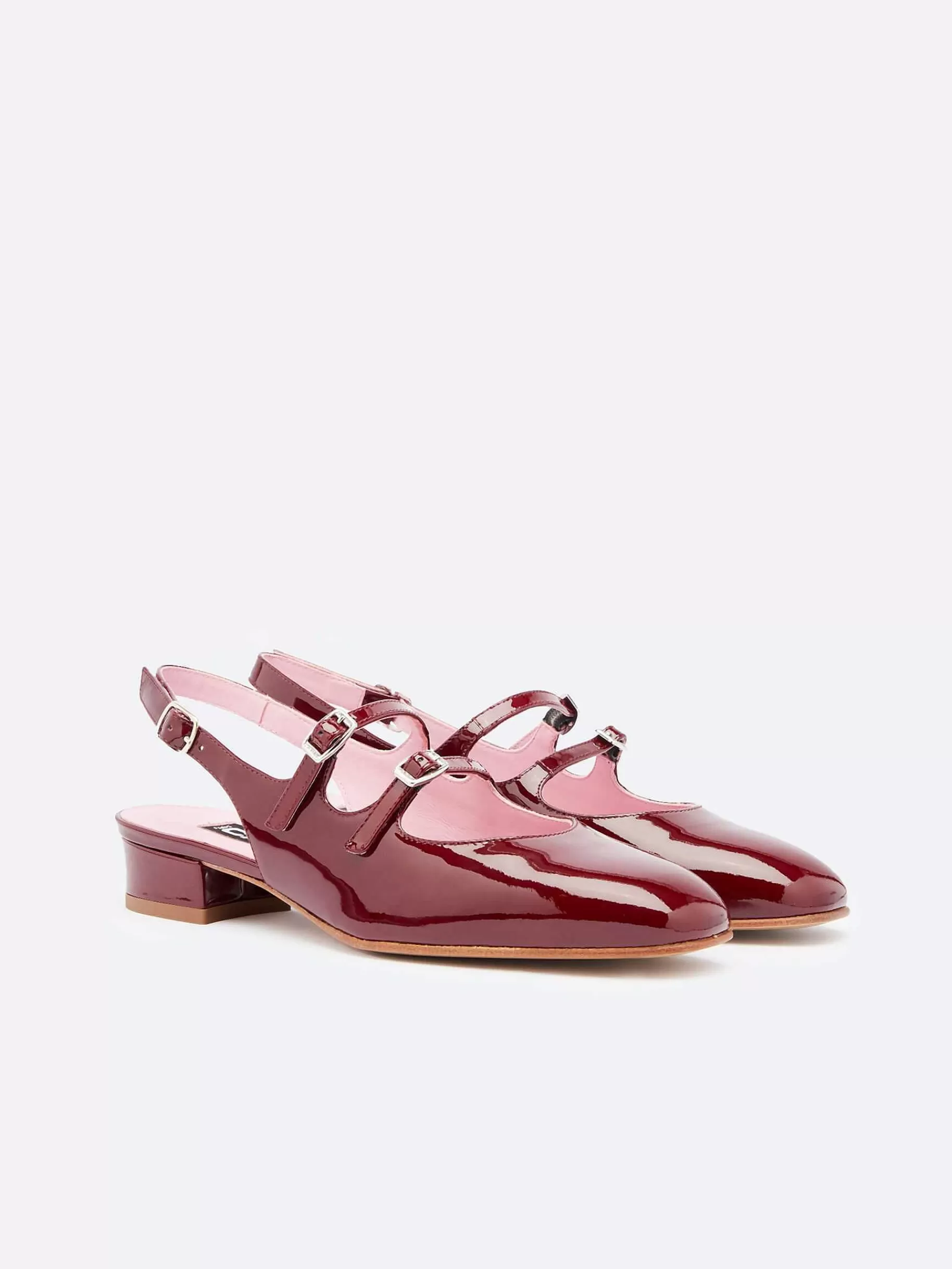 Vrouwen Carel Bordeaux Lakleren Slingback Mary Janes