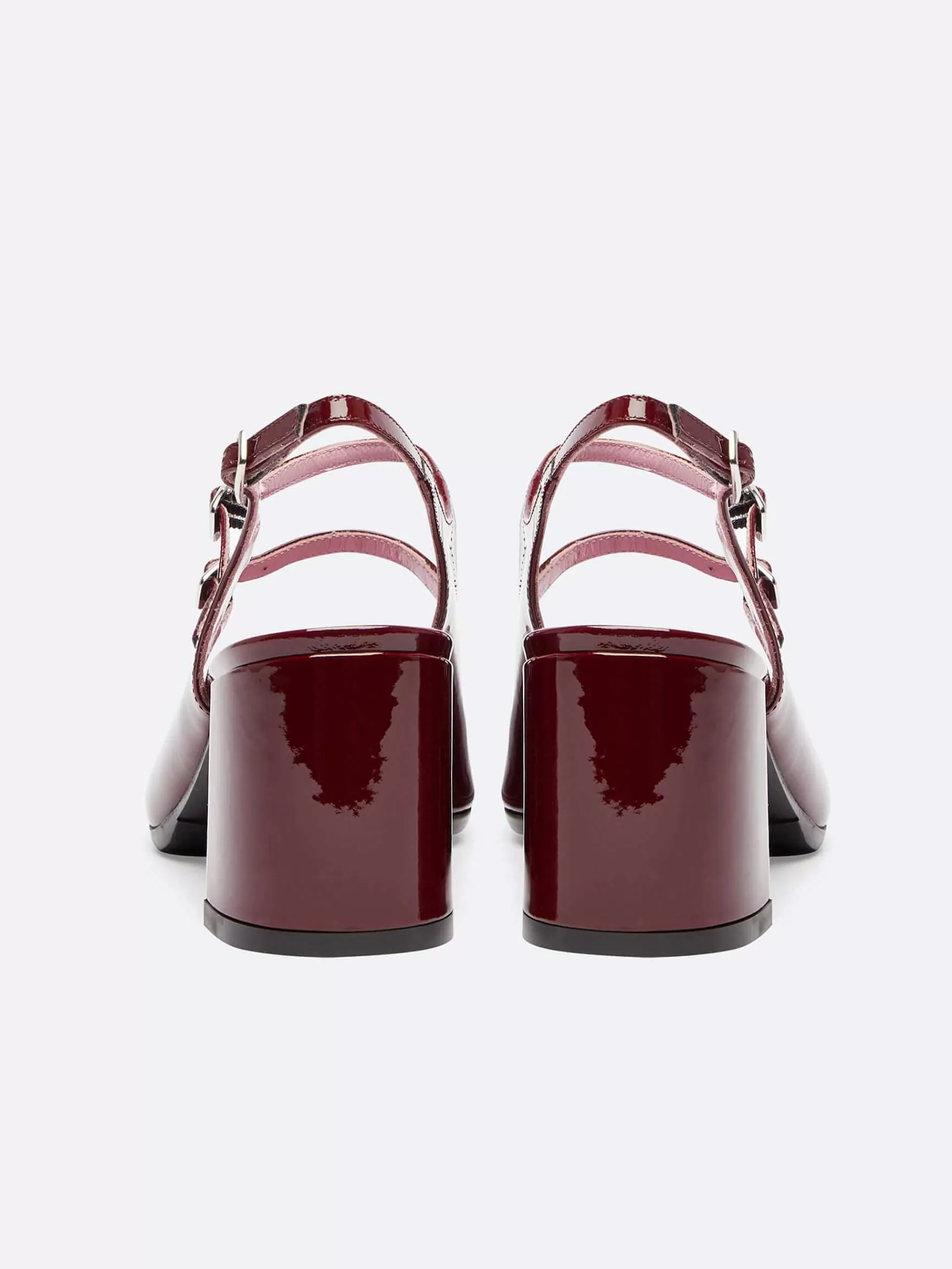 Vrouwen Carel Bordeaux Lakleren Slingback Mary Janes