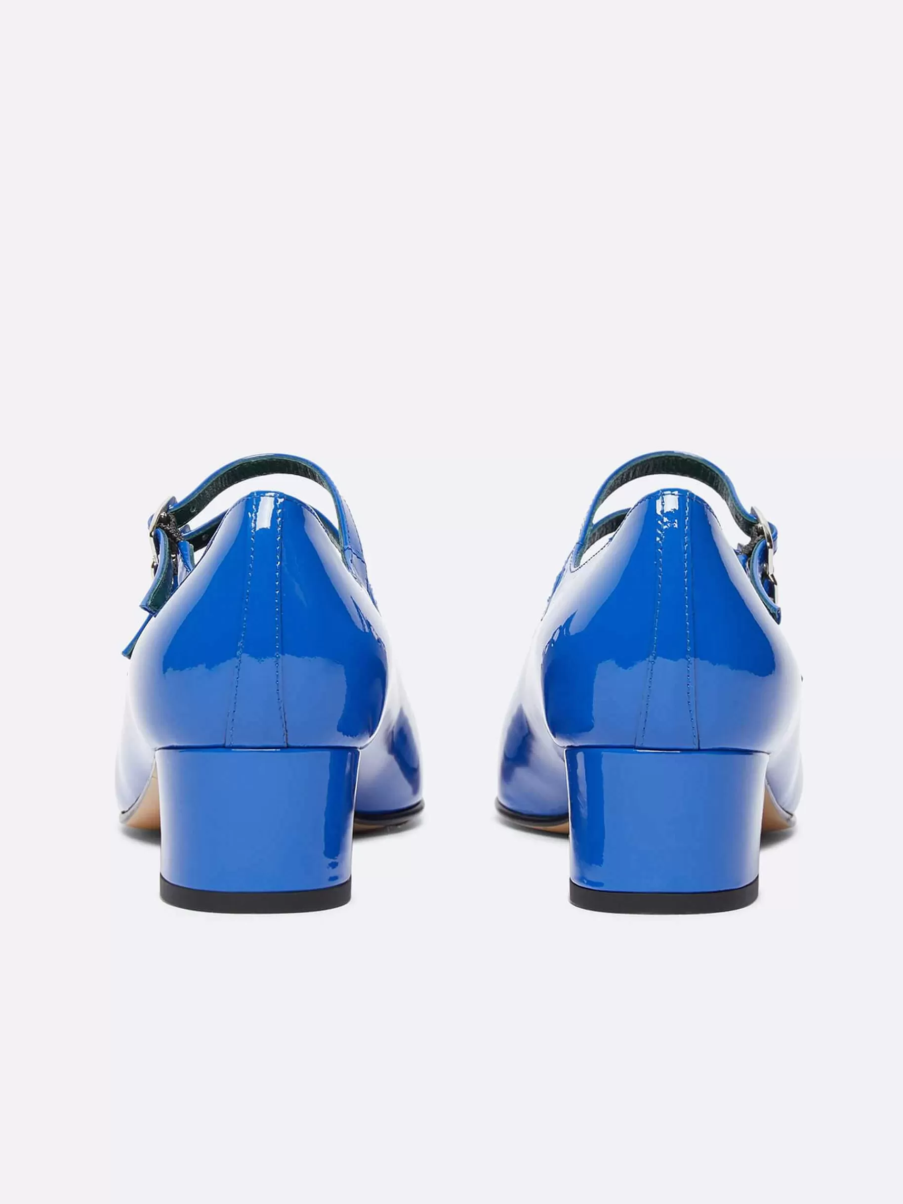 Vrouwen Carel Elektrisch Blauw Lakleer Mary Janes Pumps