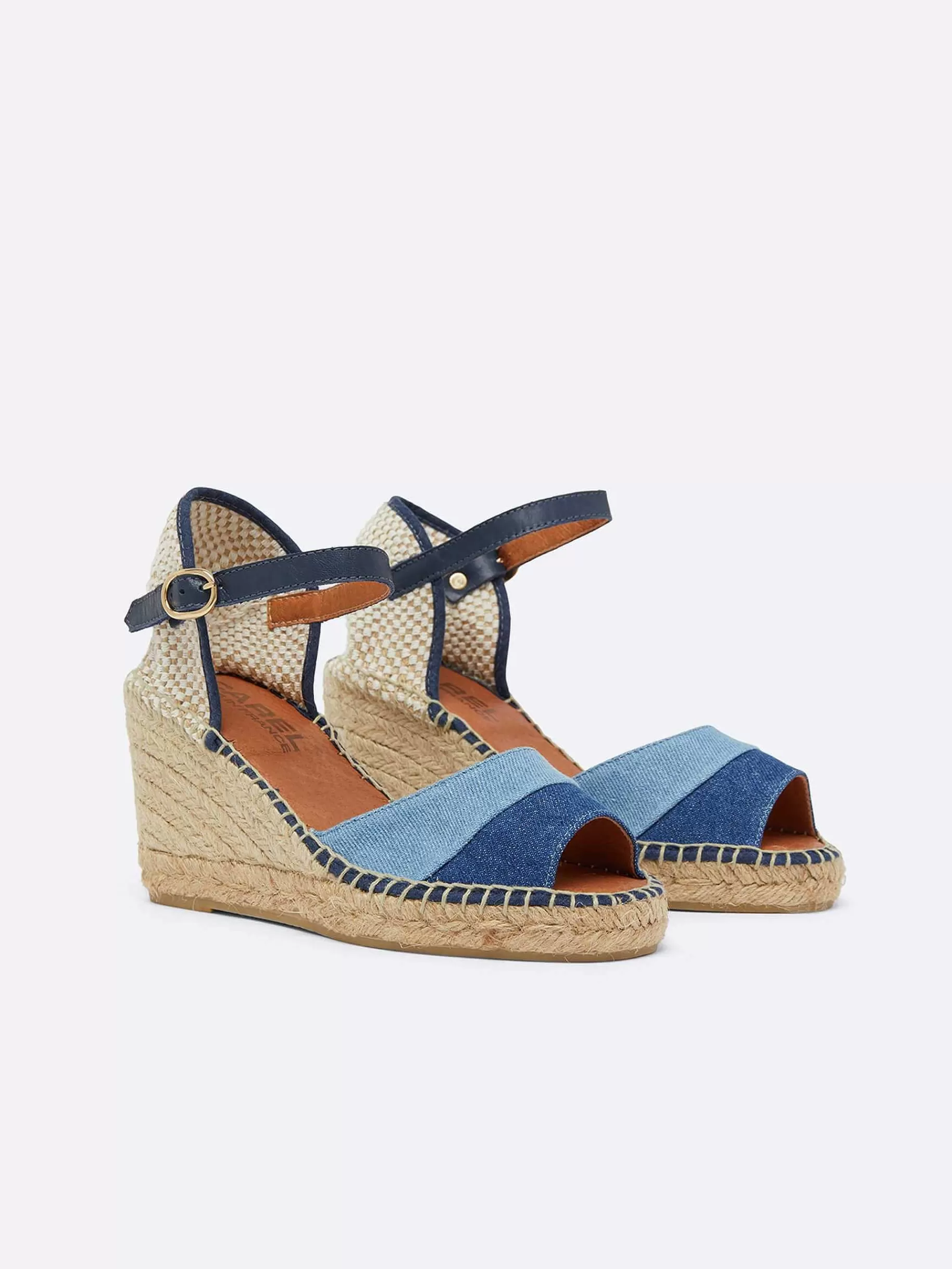 Vrouwen Carel Espadrilles Met Sleehak Van Bi-Denimstof