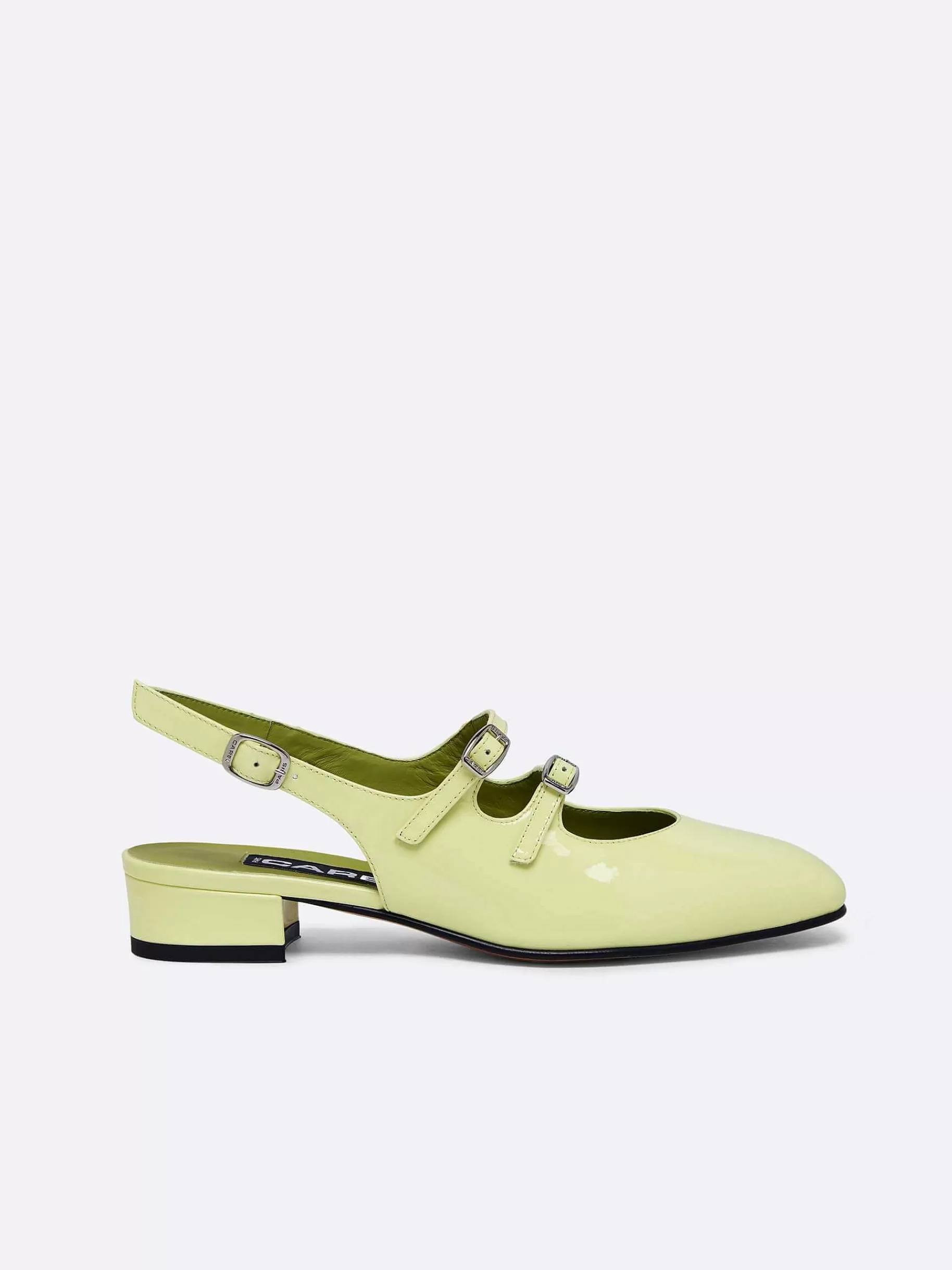 Vrouwen Carel Limoen Lakleren Slingback Mary Janes