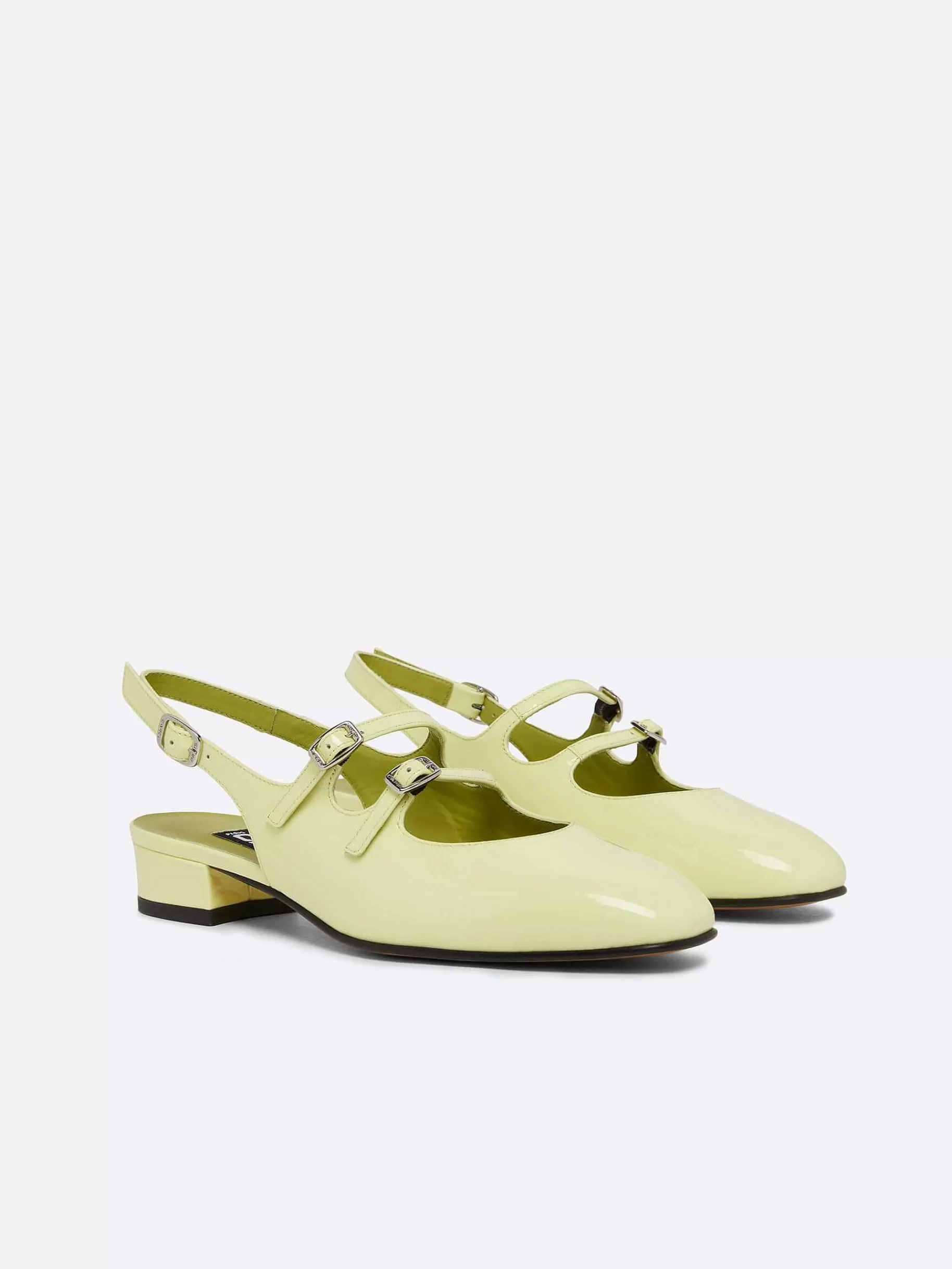 Vrouwen Carel Limoen Lakleren Slingback Mary Janes