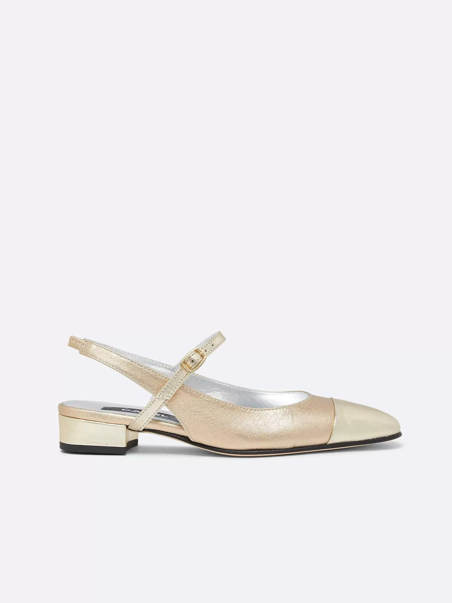 Vrouwen Carel Multi Platina Lederen Slingback