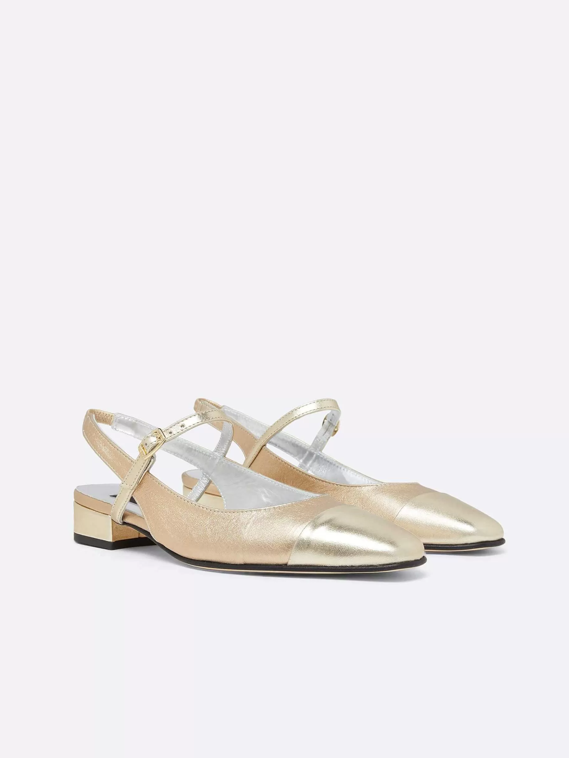 Vrouwen Carel Multi Platina Lederen Slingback