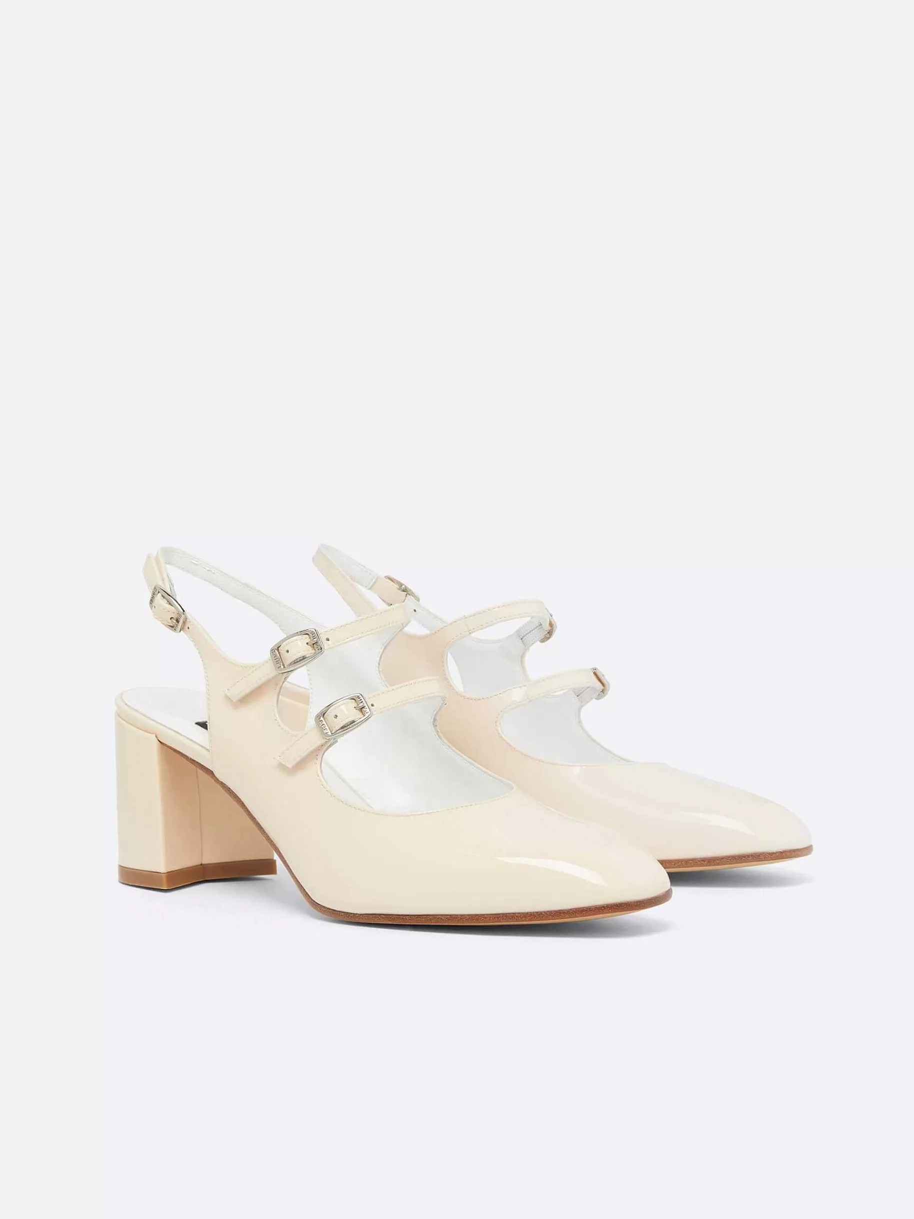 Vrouwen Carel Naakt Lakleer Slingback Mary Janes