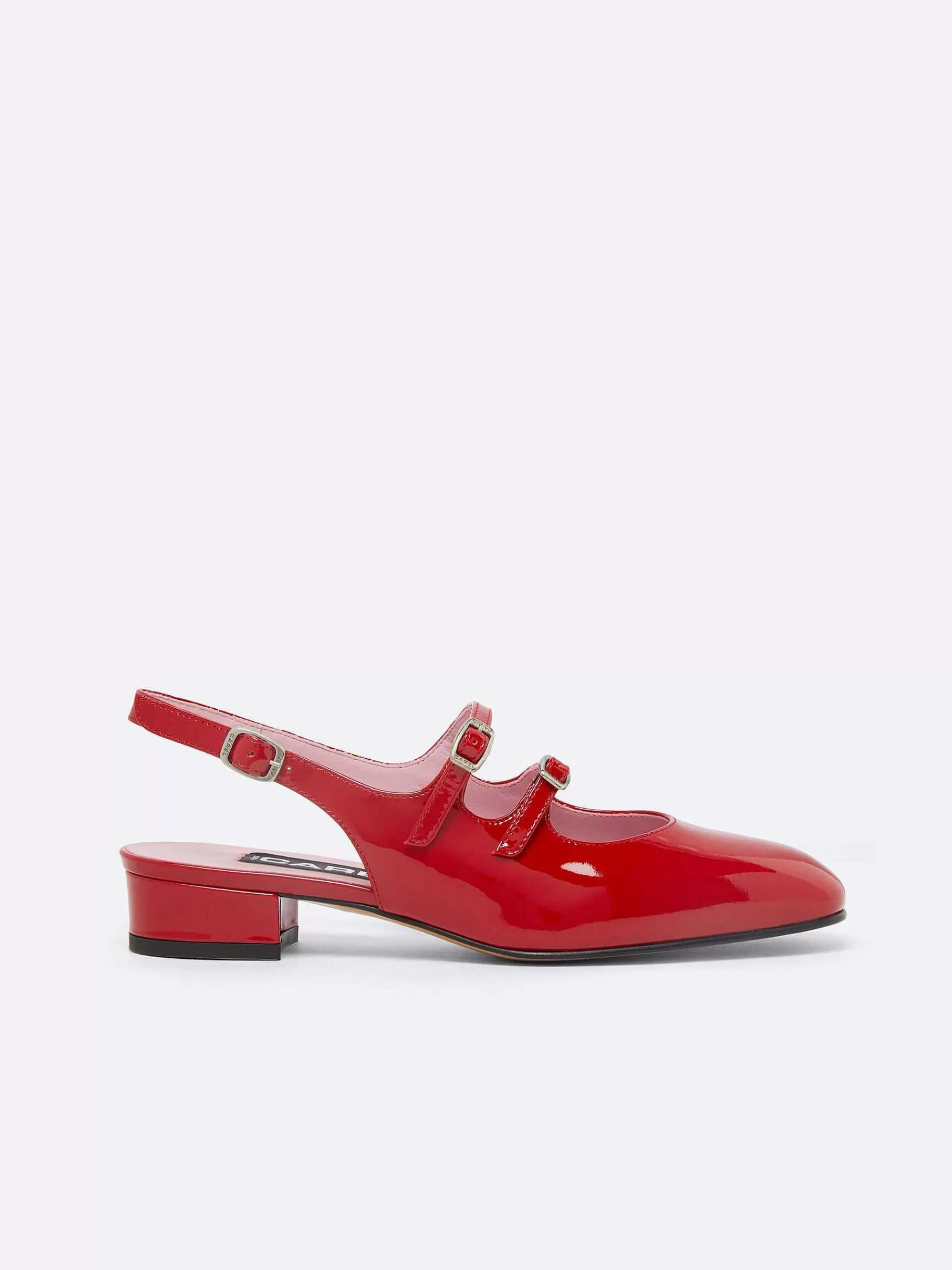 Vrouwen Carel Rode Lakleren Slingback Mary Janes