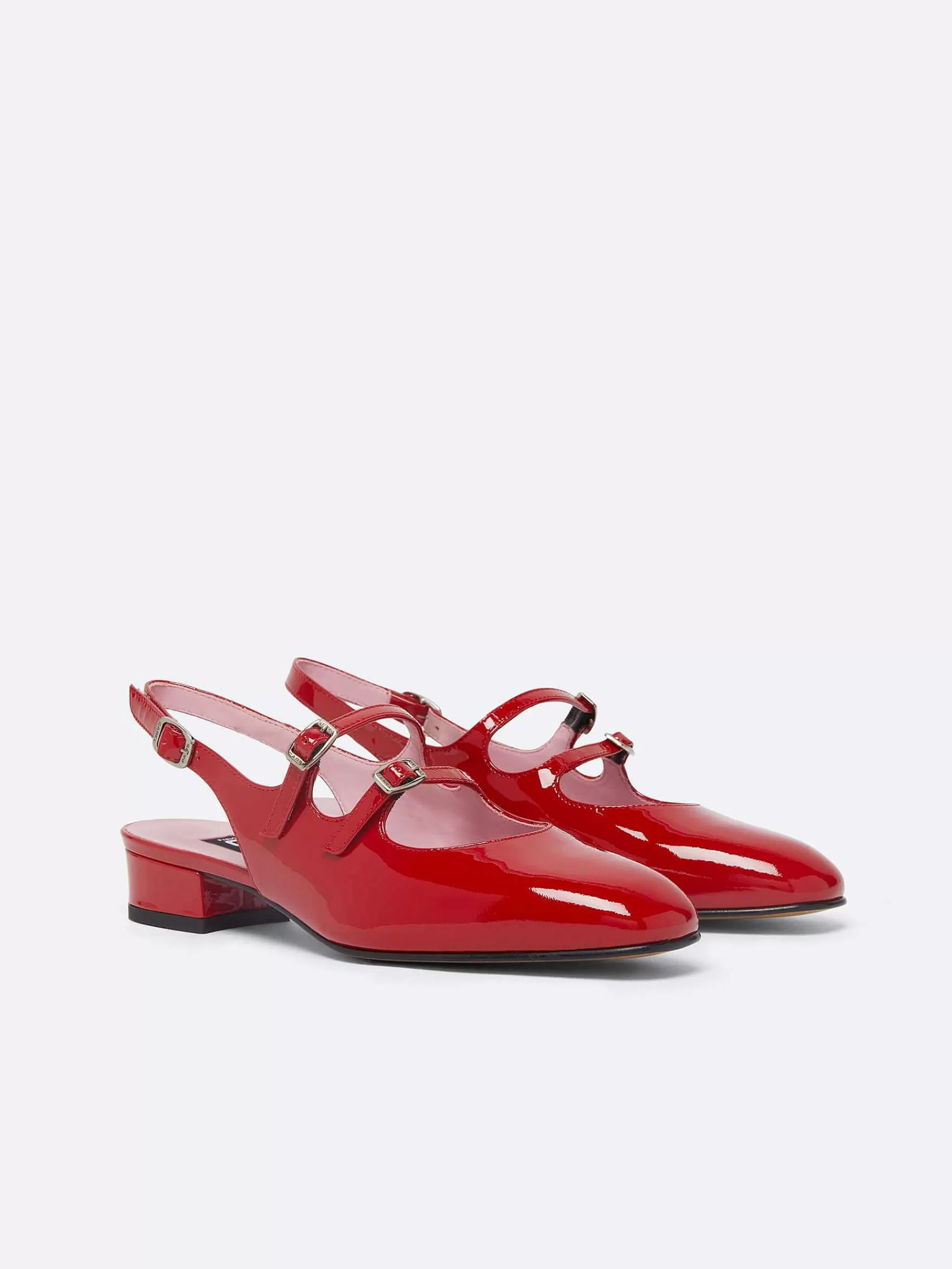 Vrouwen Carel Rode Lakleren Slingback Mary Janes