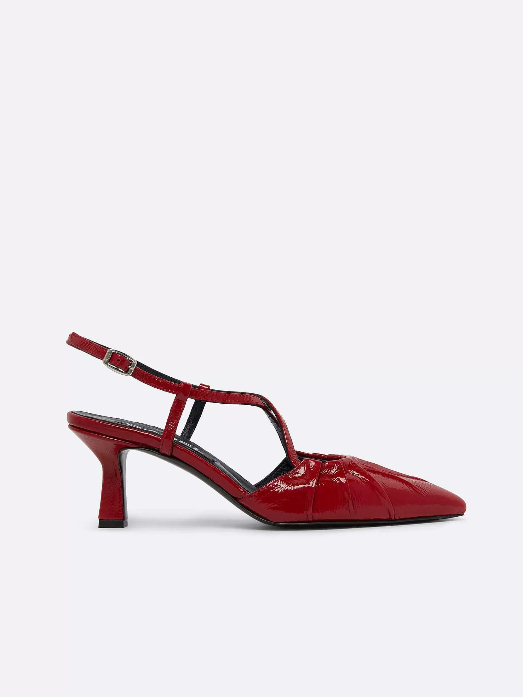 Vrouwen Carel Rode Naplack Leren Slingback Pumps