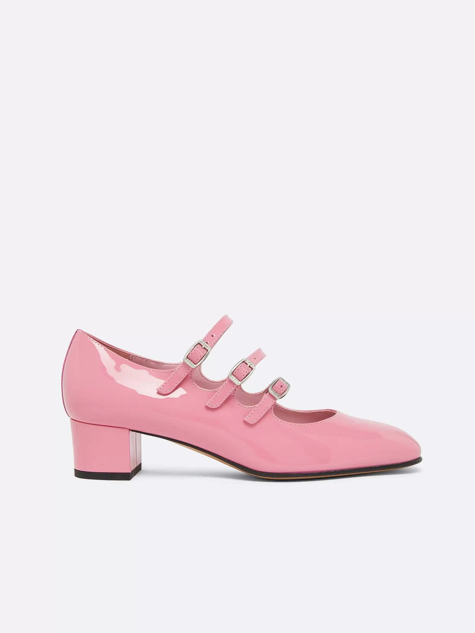 Vrouwen Carel Roze Upcycled Lakleer Mary Janes Pumps