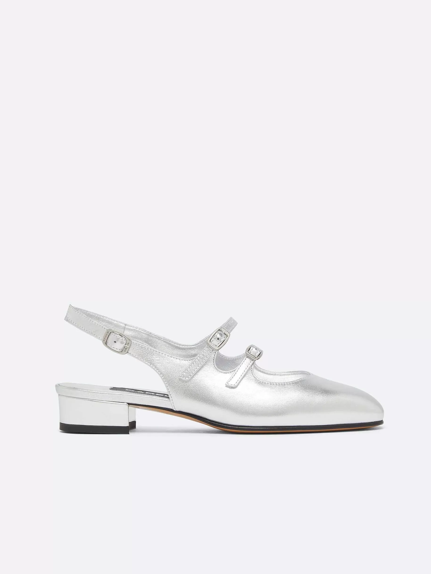 Vrouwen Carel Zilver Lederen Mary Janes Slingback