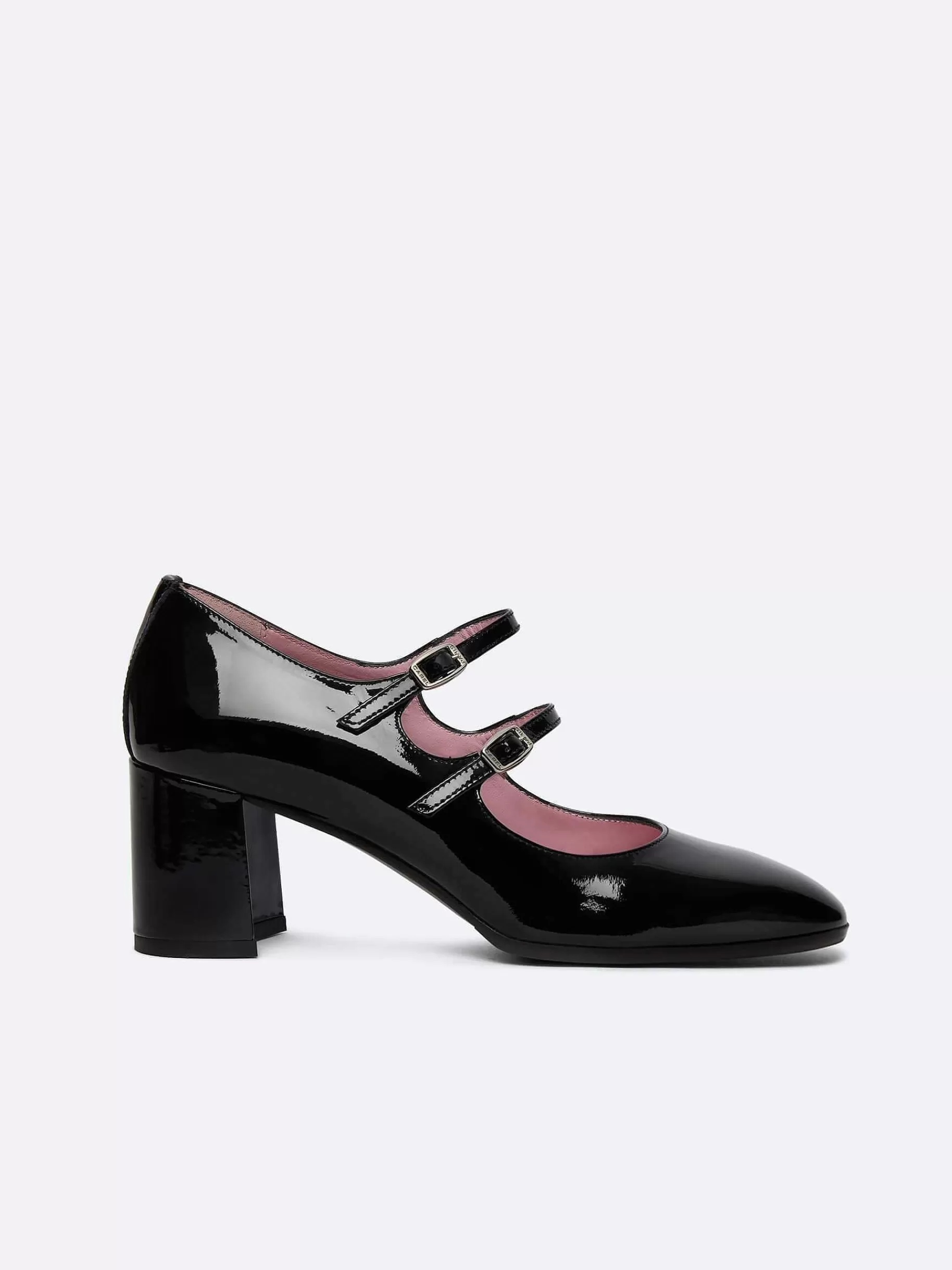 Vrouwen Carel Zwart Lakleer Mary Janes Pumps