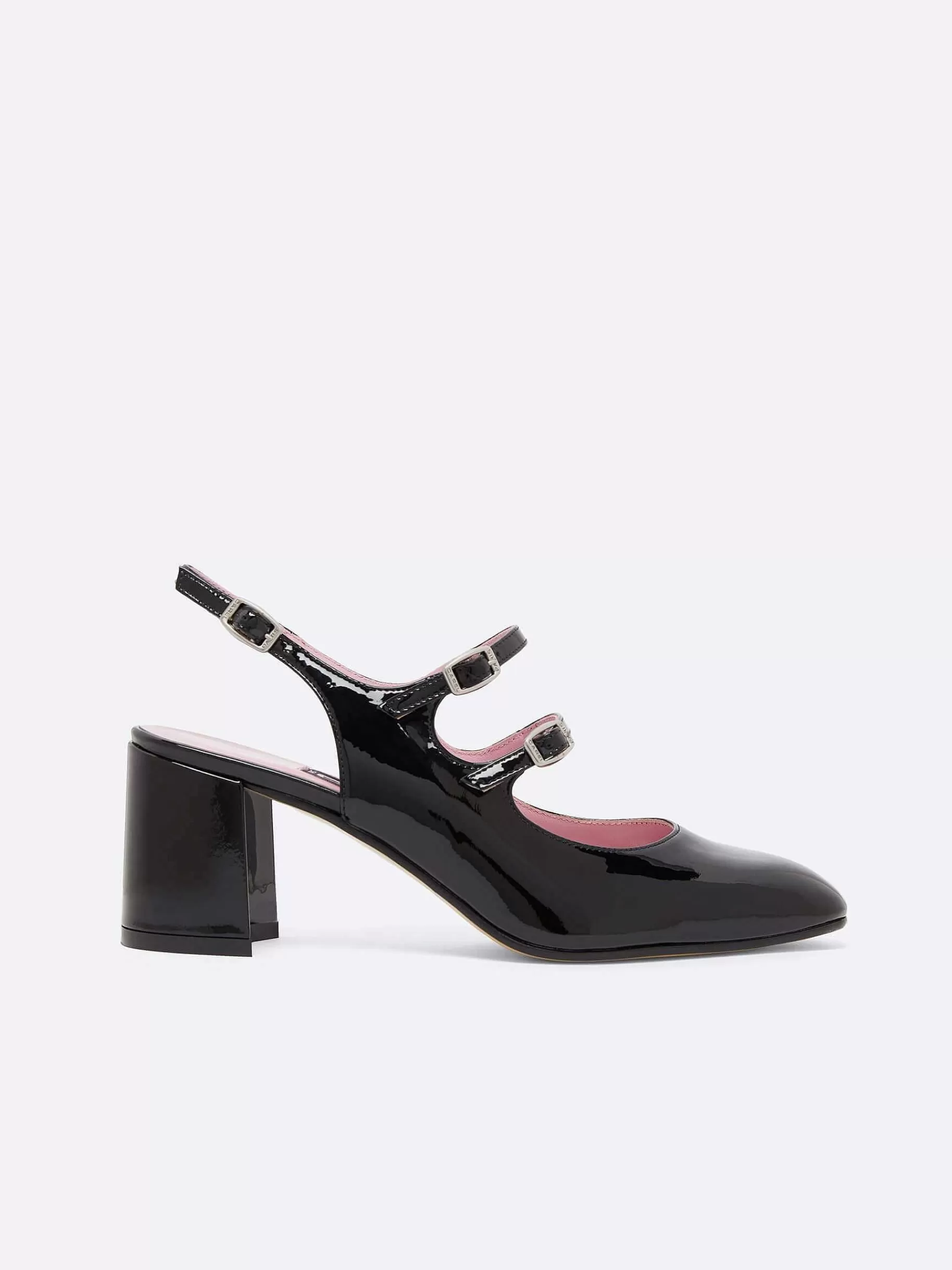 Vrouwen Carel Zwart Lakleer Slingback Mary Janes