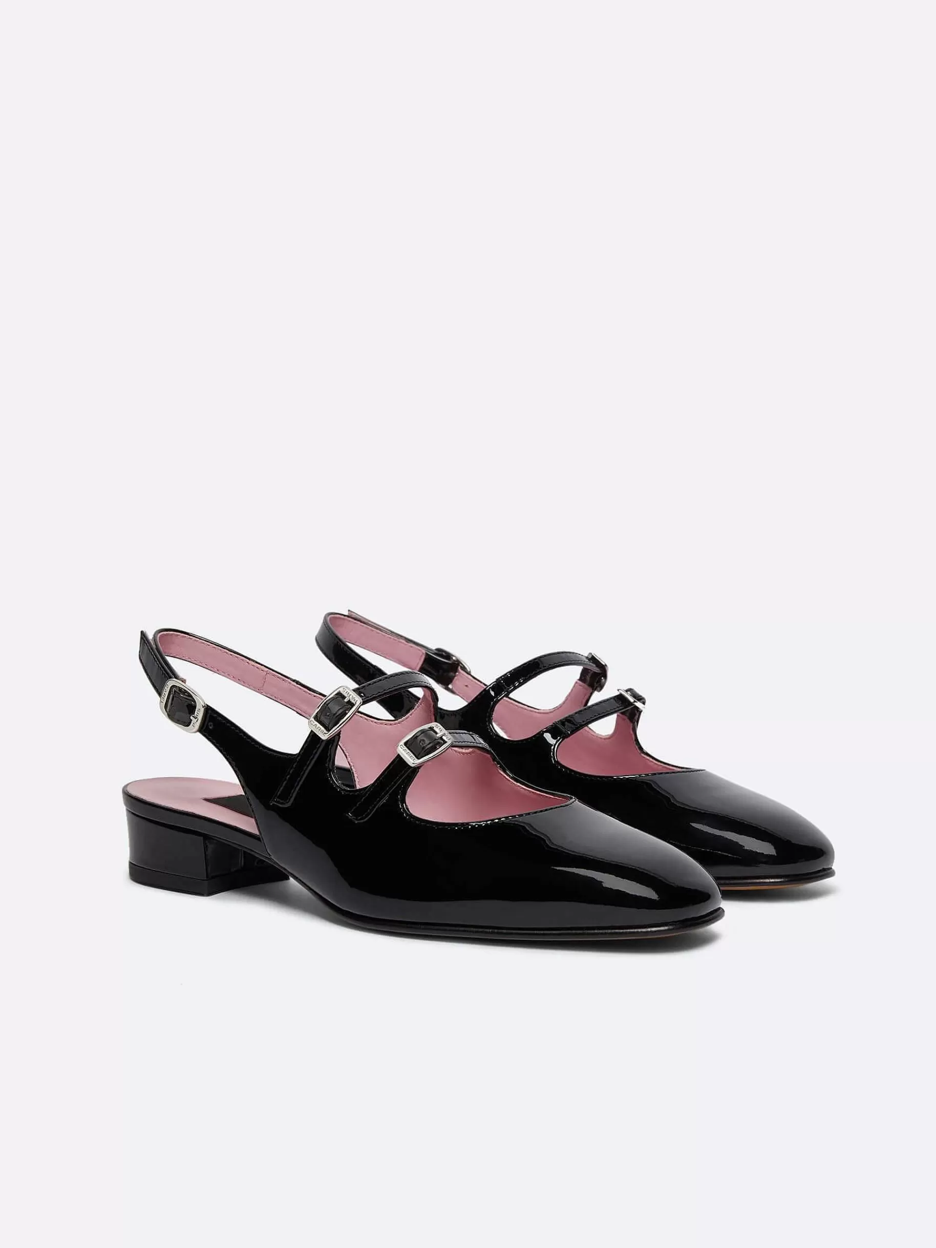 Vrouwen Carel Zwart Lakleer Slingback Mary Janes