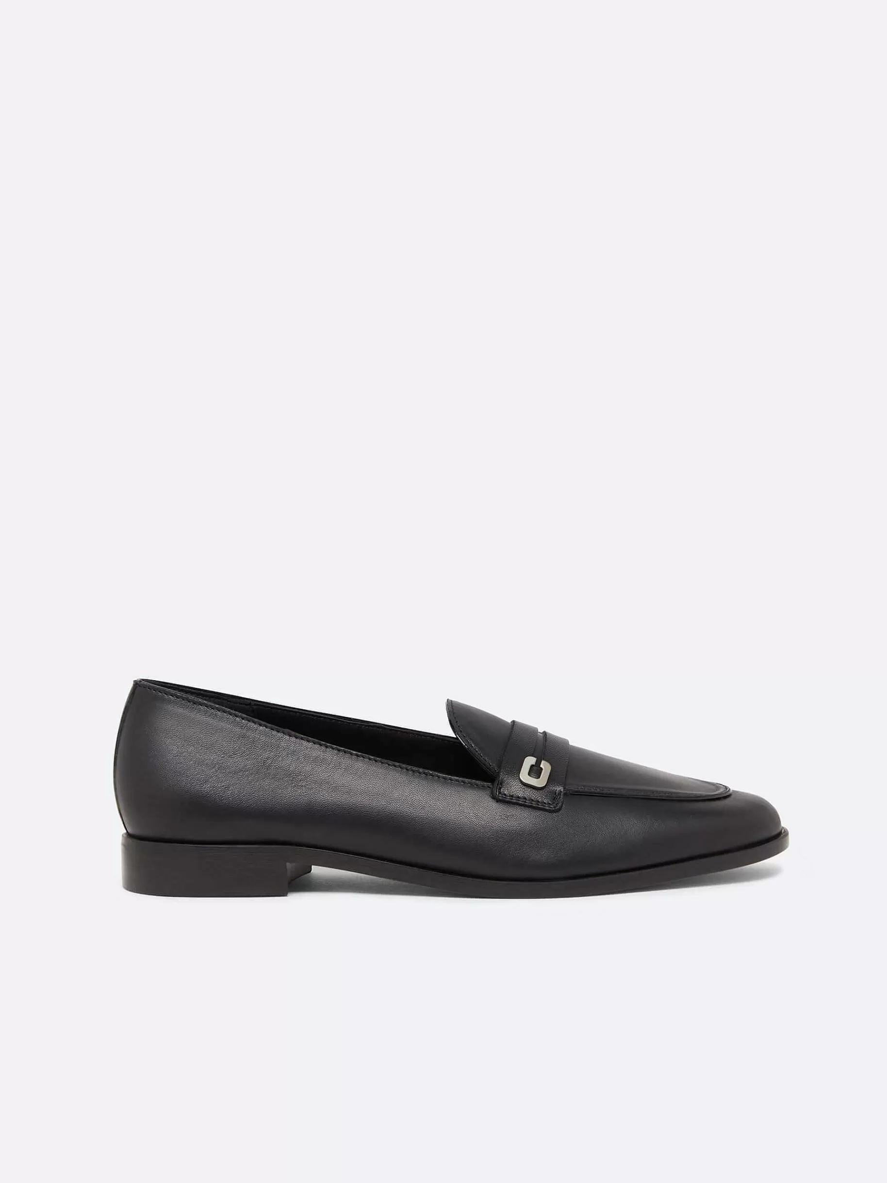 Vrouwen Carel Zwart Lederen Loafers